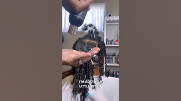 Two strand twist using My Curl products