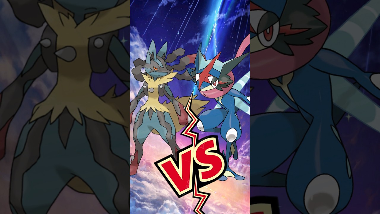 ASH GRENINJA VS MEGA LUCARIO, QUEM VENCE? #ashgreninja #vs #megalucar