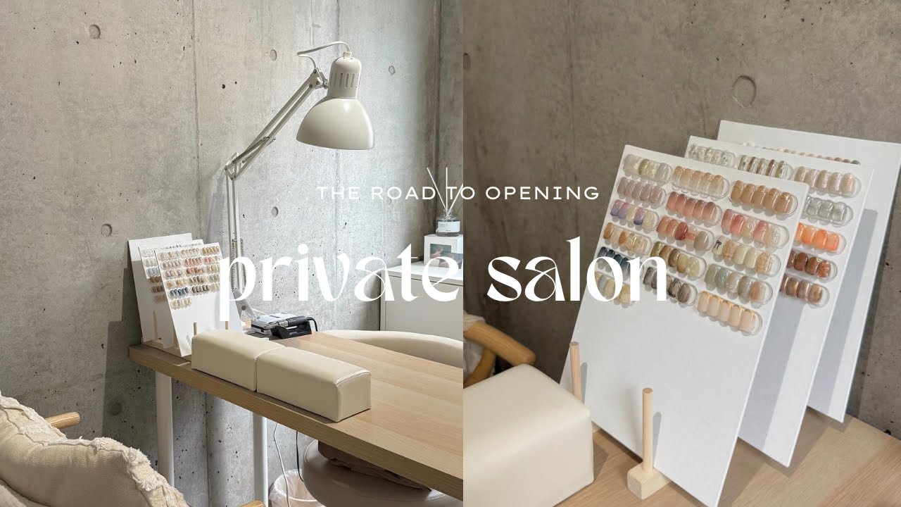 【vlog】ネイルサロン💅🏻openしました🕊️