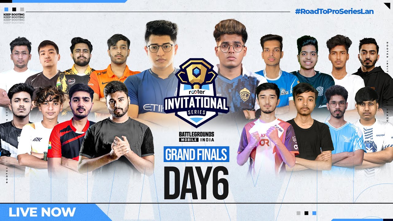 Rooter Invitational Series Grand Finals Day 6 BGMI LIVEu200b