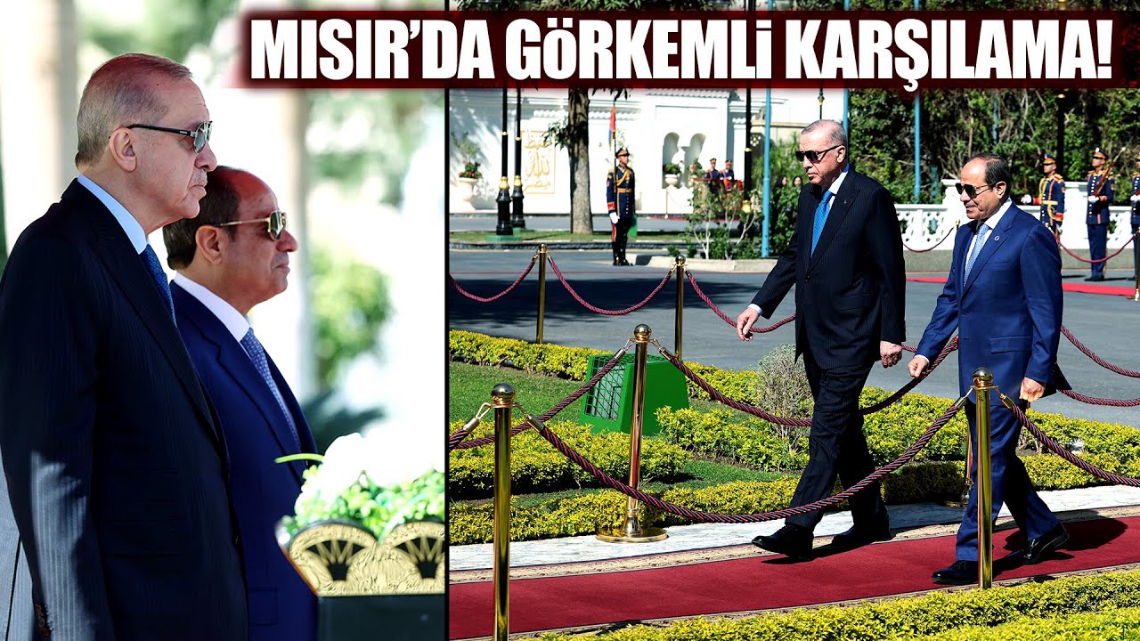 Cumhurbaşkanı Erdoğan Mısır'da, Resmi Törenle Karşılandı