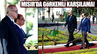 Hurbaşkanı Erdoğan Mısırda, Resmi Törenle Karşılandı