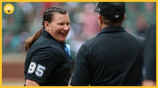 1st woman to umpire MLB game breaks barriers