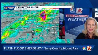 Flash Flood Emergency in the Foothills early Sunday  | More rain late day, severe storms possible