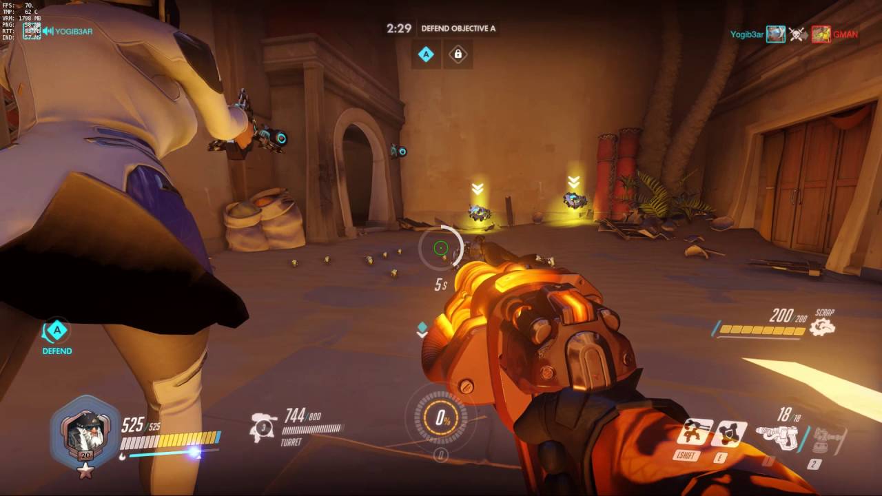 Overwatch: Temple Of Anubis Strategy - Shut Down the right side (Defense)