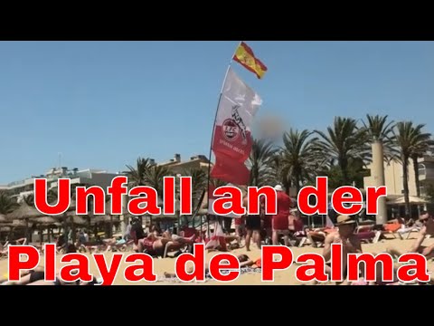 Unfall auf Minigolf Platz an der Playa de Palma