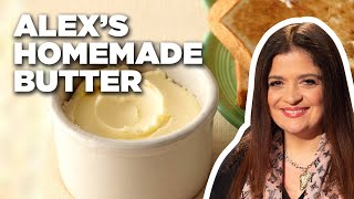 How to Make HOMEMADE BUTTER with Iron Chef Alex Guarnaschelli | Alex's Day Off | Food Network