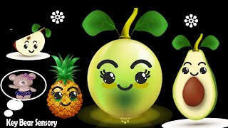 Baby Sensory Video || Fruit Dance Sensory Video | Hey Baby Bear Sensory - Baby Music