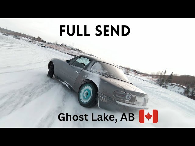 Miata Goes FULL SEND on Ice! ❄️ Drift Session at Ghost Lake, Alberta