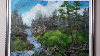 Recreation of bob ross painting