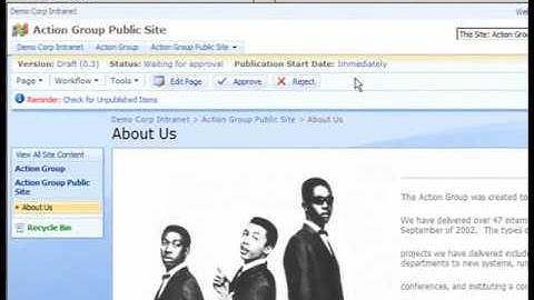 SharePoint Shepherd 2007 - Approve Content For Publication