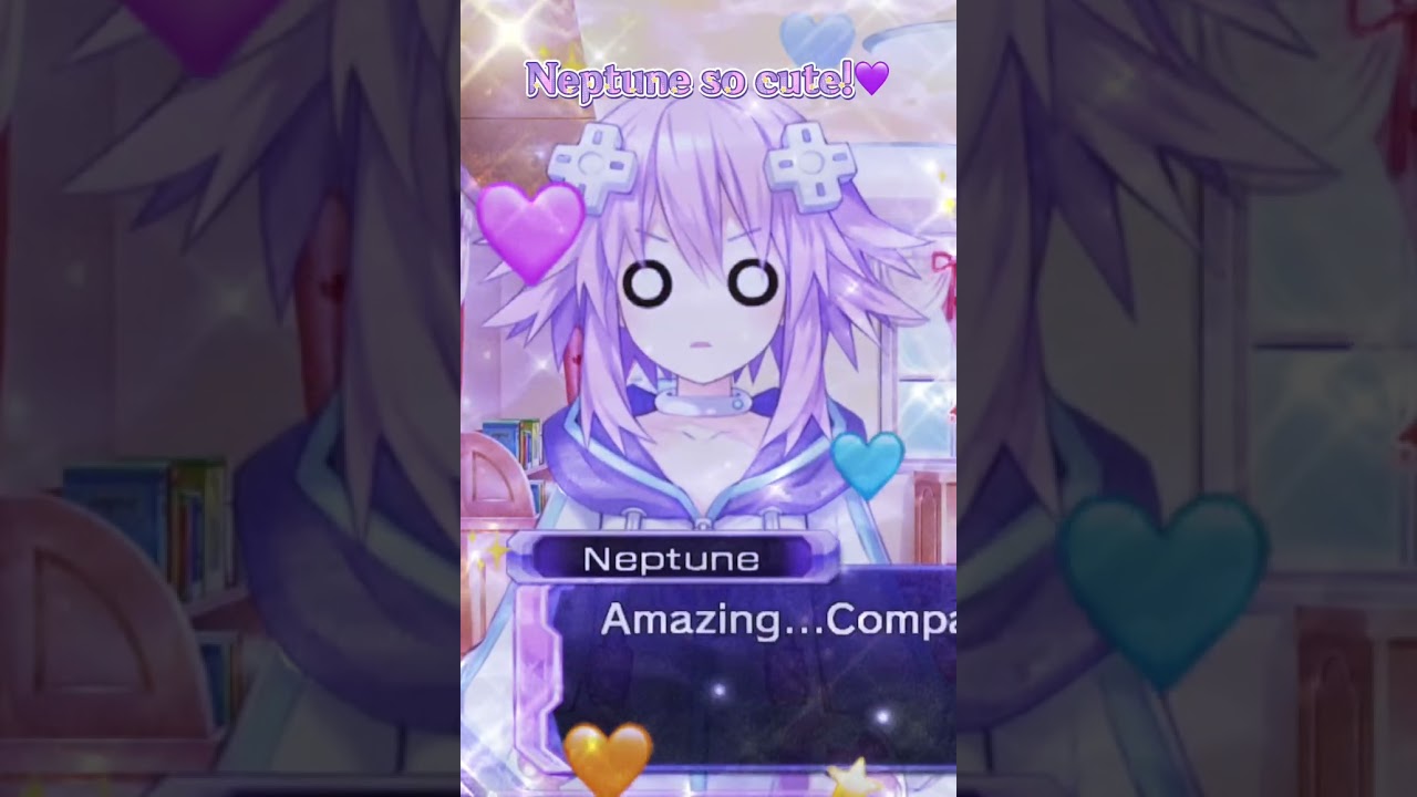 [Neptune so cute🥰💜] (Hyperdimension Neptunia edit)