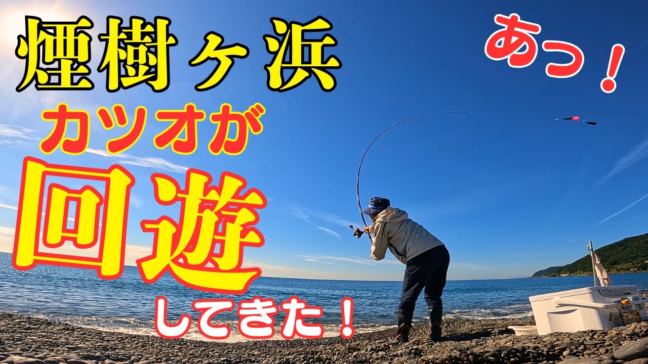 遠投かご釣り編:和歌山 煙樹ヶ浜に今年もカツオが回ってきました！奴らには遠投かご釣りが一番だ！