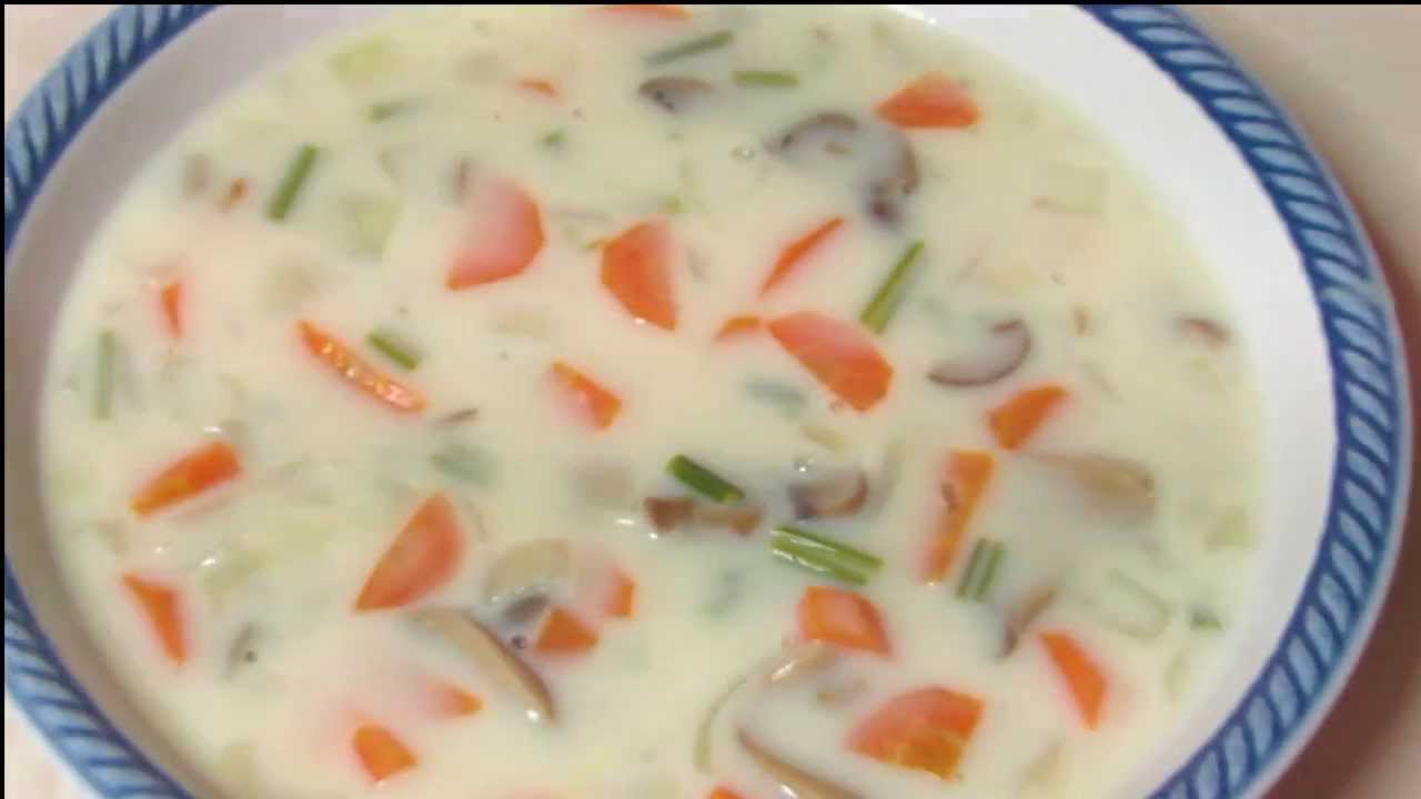 Recipe 6 Creamy Vegetable Soup YouTube