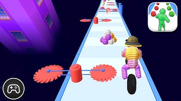 Rope Man Run - Gameplay Walkthrough Part 54 - Puzzle Game Levels 335-339 (iOS, Android)