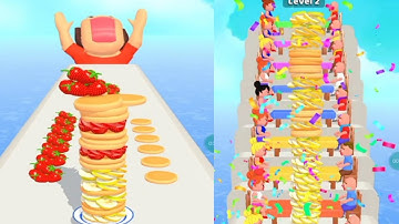 ✅ Pancake Run in New Level IOS,Android Walkthrough Gameplay AllTrailers Update Mobile Game WLXVUIY