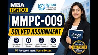 IGNOU MBA MMPC-009 Solved Assignment | Latest Answers 2026