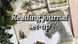 2024 Reading journal setup (flipthrough) • faeries, dragon, nature, green, whimsical,..