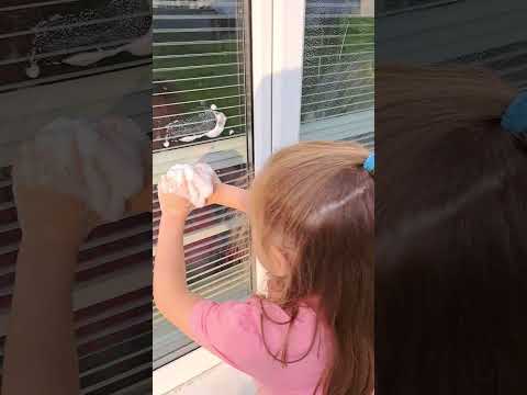 washing windows 😍 🪟 having fun