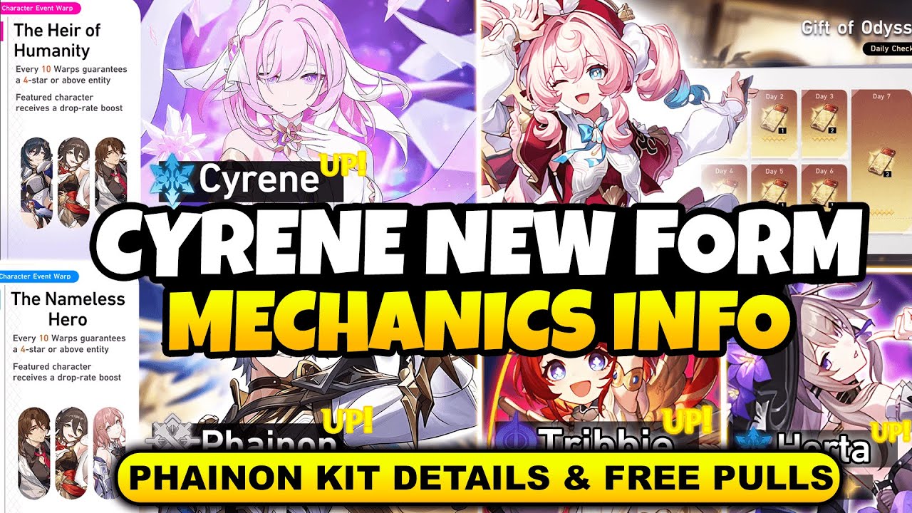 NEW UPDATE! CYRENE NEW 5-STAR DUAL FORM DETAILS | PHAINON KIT INFO ...