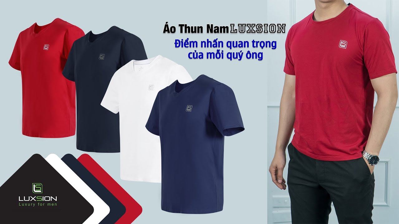 áo thun nam đẹp tphcm  2022  Áo Thun Nam Luxsion Chất Liệu Cotton - Đây Là Mẫu Áo Thun Hàng Hiệu Đẹp Nhất 2020