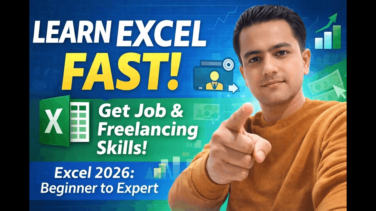 Learn Microsoft Excel 2026 | Beginner to Advanced Full Course | Job ...