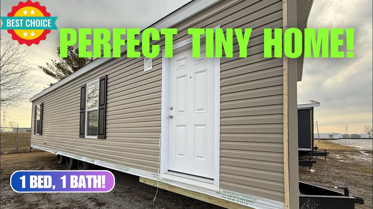Обзор довольно маленького мобильного дома | Уютные дома Champion с 1 спальней 