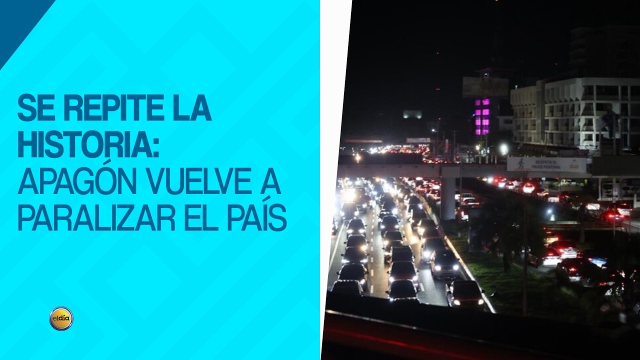 Se repite la historia: apagón vuelve a paralizar el país