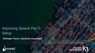 Celebrity SYSPRO "Hacks" Webinar Series Ep 3 Improving Search Pt1 Net Worth