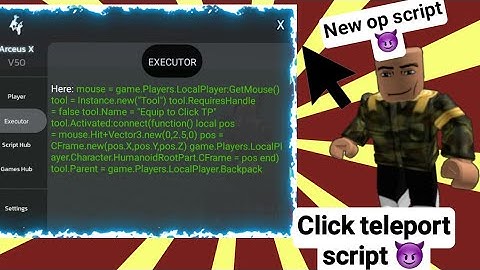 Arcues x "New script" Fe Op Click Teleport Script