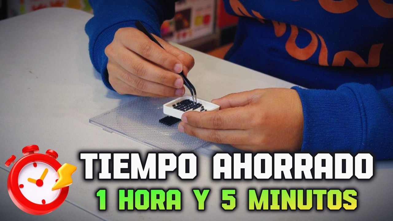Probé esta técnica para armar Hama Beads y reduje el tiempo un 40% (1.6x más rápido) ✅