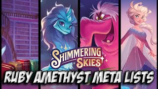 🔴🟣 3 RUBY AMETHYST DECK PROFILES FOR SET 5's META - BEST COMPETITIVE LISTS IN DISNEY LORCANA