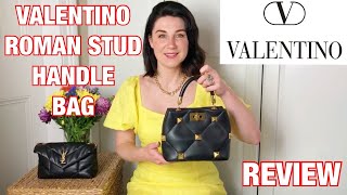 VALENTINO Roman Stud Small Handle Bag: Review, What Fits and Mod Shots