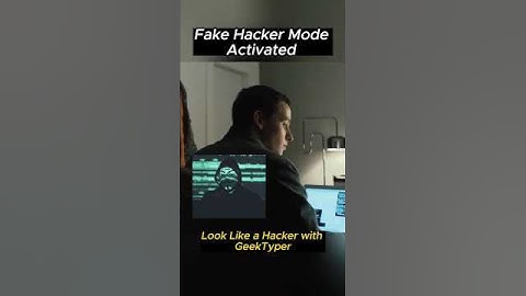 10 sec Hacker Prank – GeekTyper ⚡  | Ethical Hacking | Kali Linux