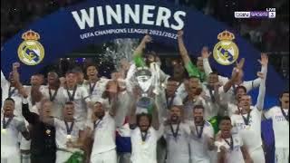 Trophy Ceremony🏆| Real Madrid Win The Champions League | UCL 2021/2022