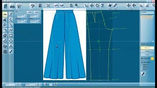 Изучаем инструменты RedCafe Построение выкройки широких брюк