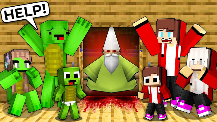 DON'T OPEN The DOOR To Scary GREEN WIZARD GNOME vs JJ and Mikey FAMILY House in Minecraft Maizen!