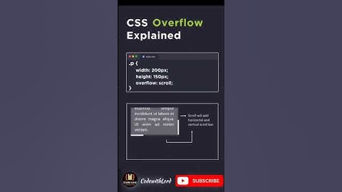 Css overflow property explain #shorts #viral #trending #youtubeshorts #coding #webdesign #python