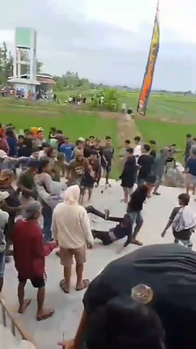 Dimana ini 😄 Tawuran lempar2an❎ Tawuran dilempar ke sawah✅ #shortvideo #dangdut #dangdutkoplo