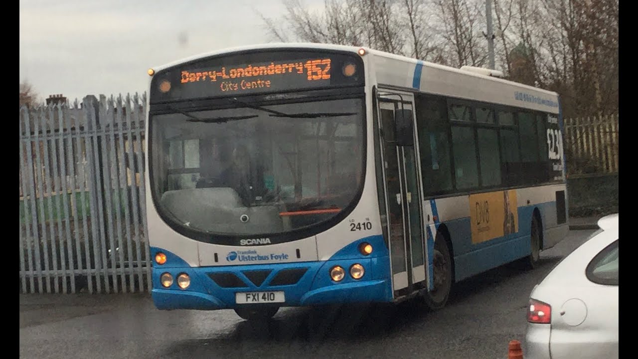 A tour on Translink Ulsterbus Foyle 2410 on route: 11a Woodbrook In Derry ~ Londonderry. Part 1