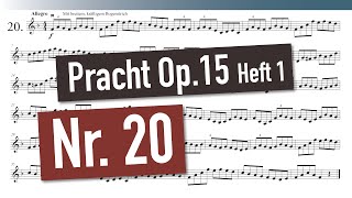 Robert Pracht - Neue Violin Etüden Op. 15 (Heft 1) - Nr. 20