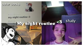 My Night Routine- Outer Banks, Study, Músicas... Aesthetic Edition