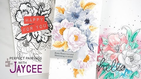 CARDMAKING TREND - Floral Slimline Cards | Perfect Pairings with Jaycee