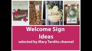 Welcome Signs Ideas - Crafts Ideas to Make and Sell - DIY Home Decor Inspo