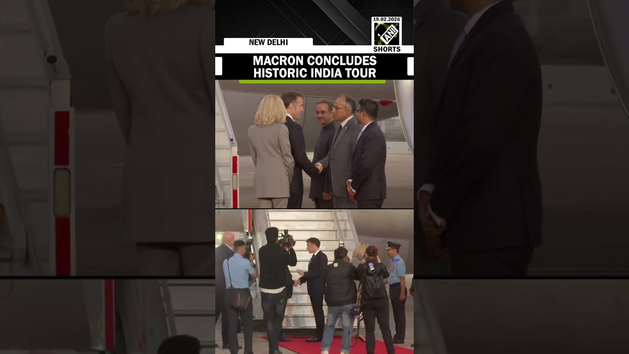 French President Emmanuel Macron departs India after AI Impact Summit and talks with PM Modi