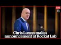 Chris luxon makes announcement at rocket lab  nzheraldconz