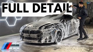 BMW M850 Full Detail-Interior Detail, Exterior Hand Wash & Deeply Clean Rims.