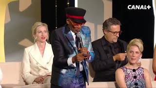 Spike Lee accidentally announcing the Palme d’Or winner at the beginning of the closing ceremony