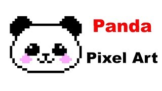 Панда по клеточкам. Как нарисовать панду по клеточкам. Panda Pixel Art