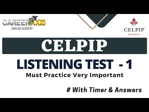 Celpip Listening Mock Test | Celpip Listening Test Practice With Answers - 32